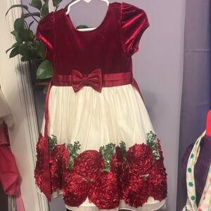 American Princess Red and White Formal Dress